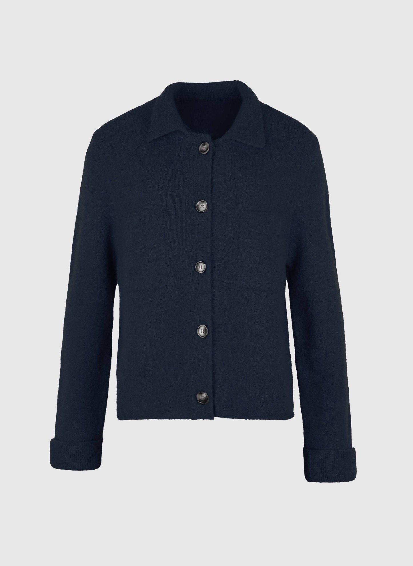 LEVALIE navy polo cardigan