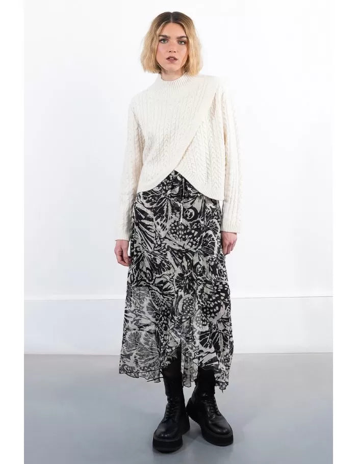 Cable knit sweater