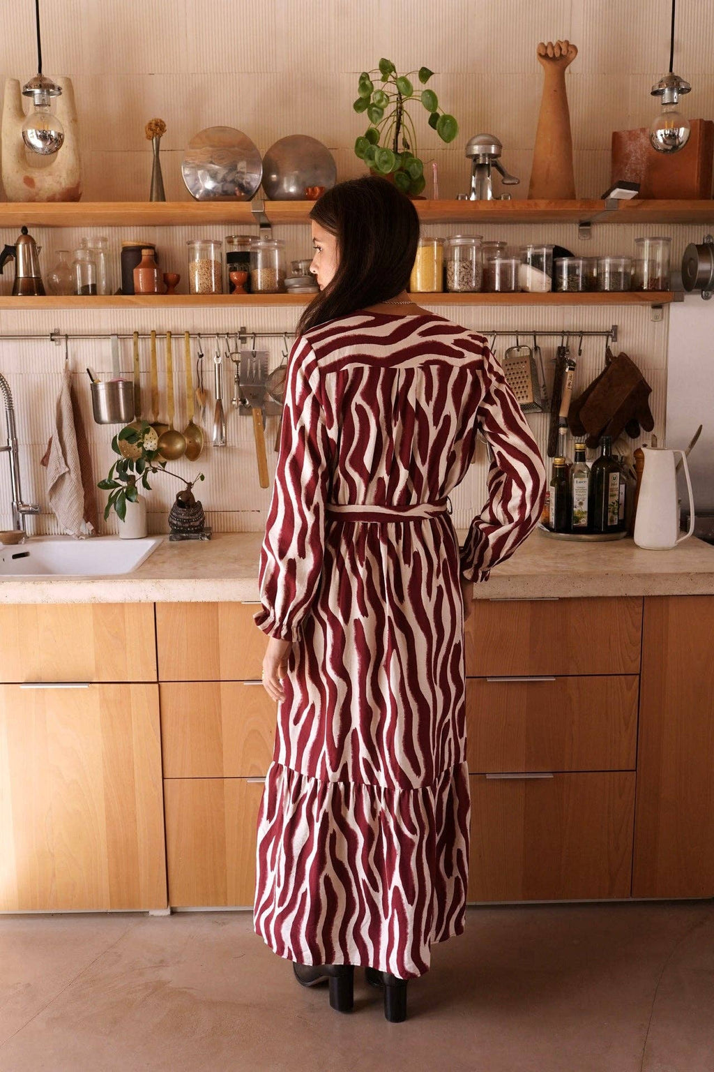 Loretta dress: Red