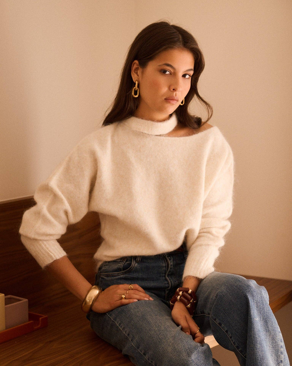 Naël sweater: cream