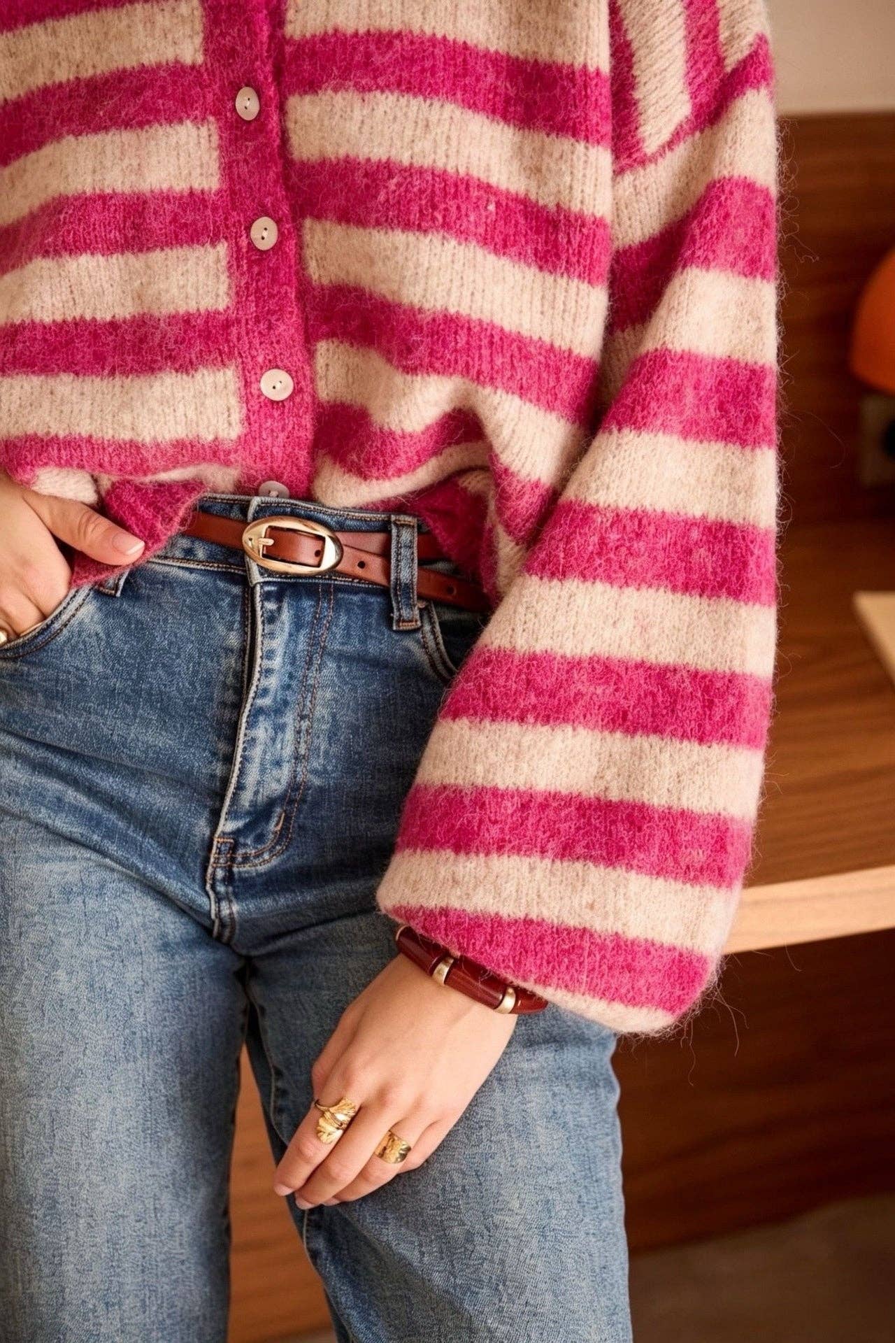 Mael Cardigan: Fuchsia
