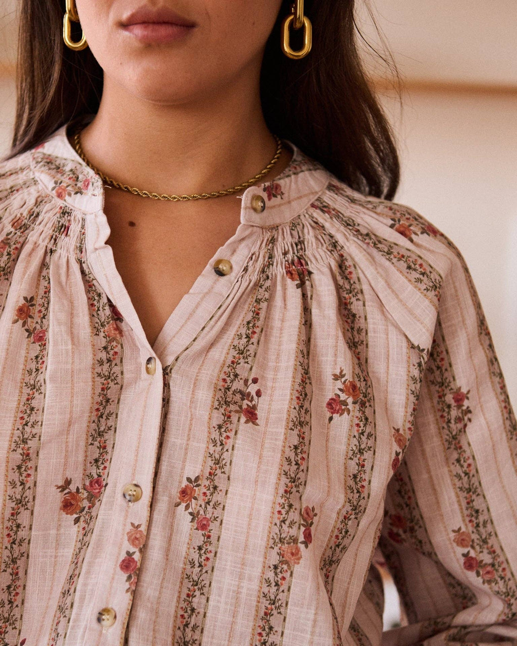 Héloïse Blouse: Taupe