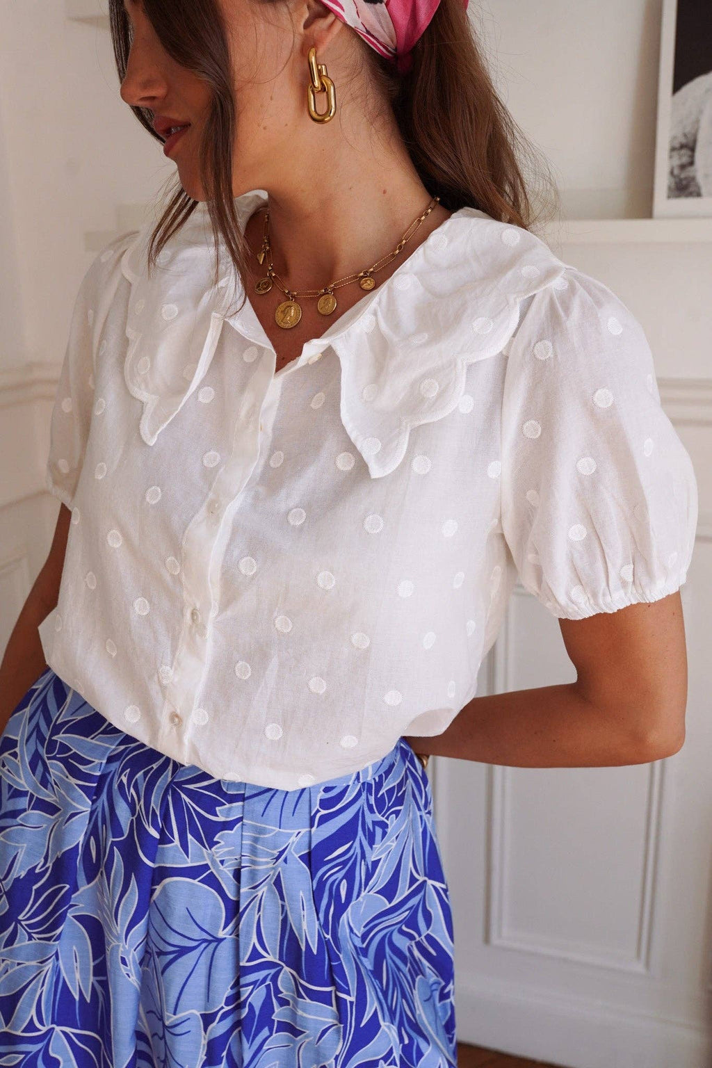 Jassor blouse: White