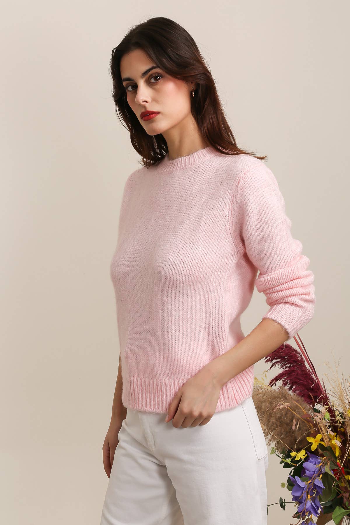 KNITTED SWEATER PINK
