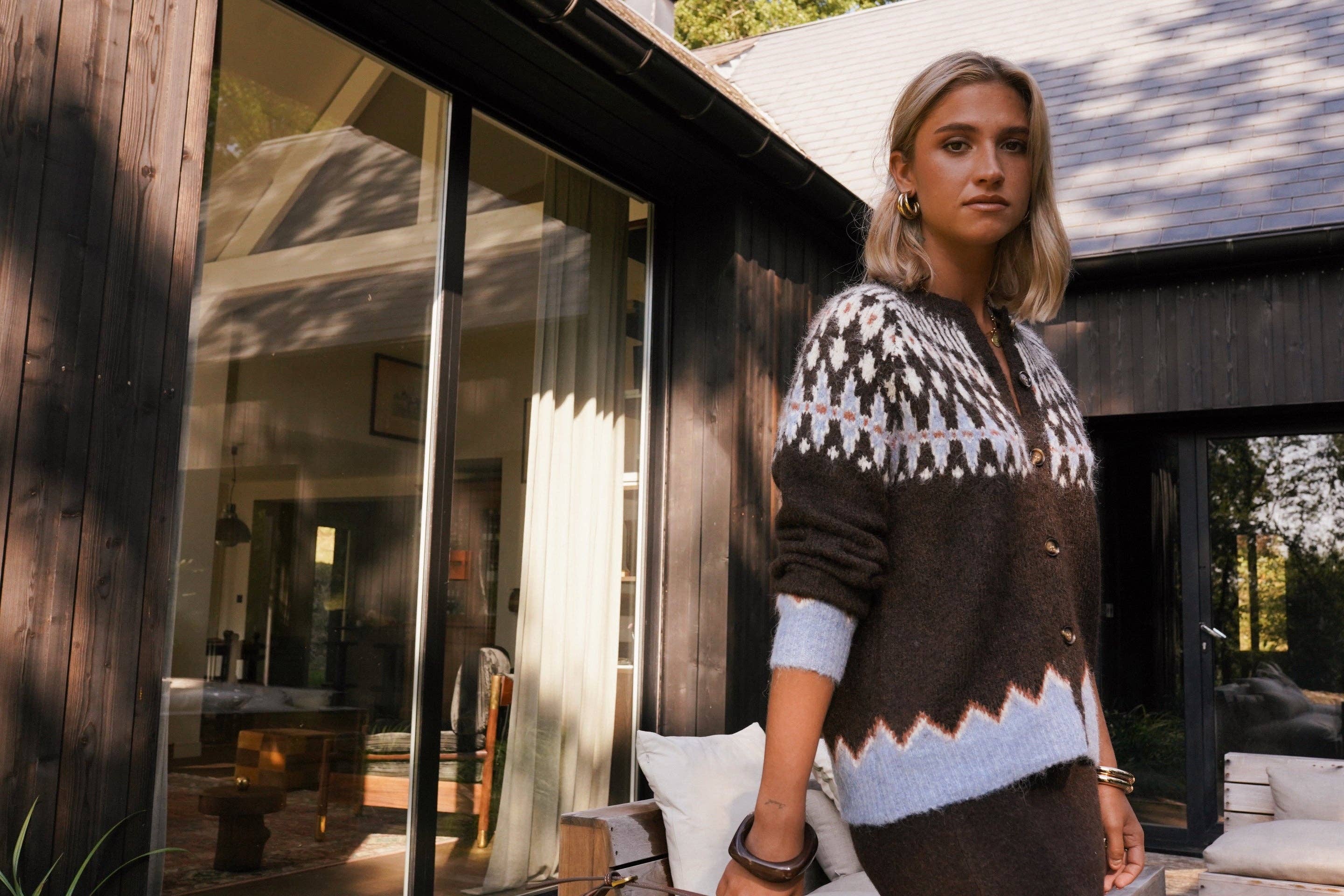 Rafa cardigan: Brown