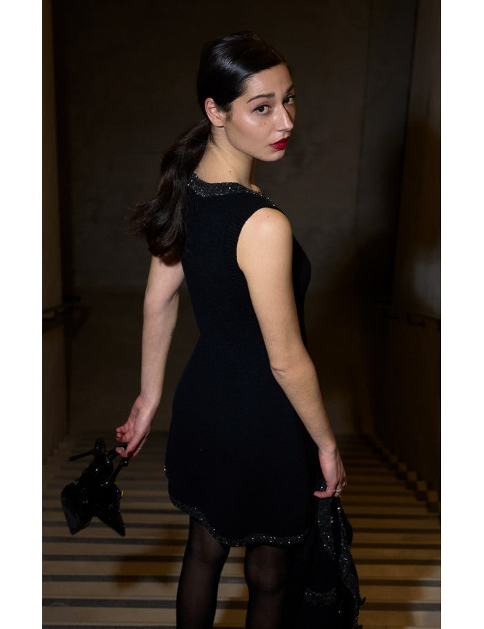 Knitted skater dress