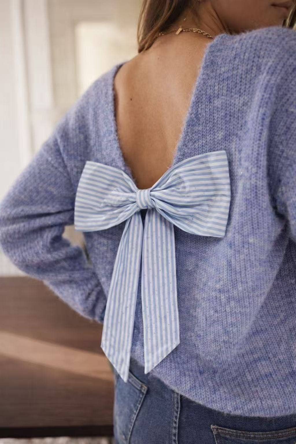 Ava Knit: Blue