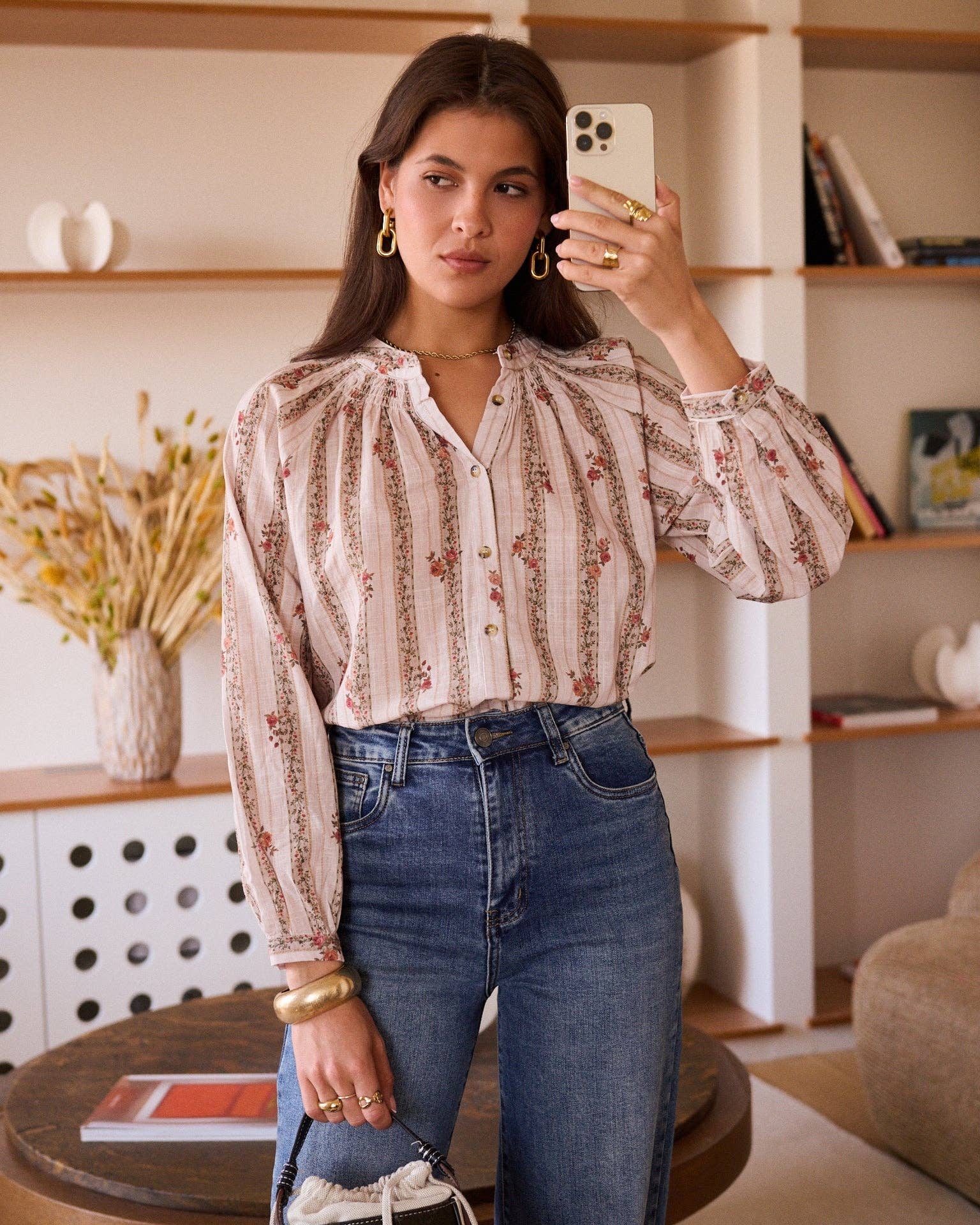 Héloïse Blouse: Taupe