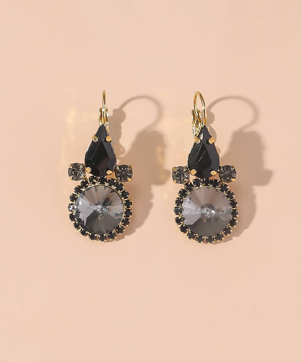 Sleeper earrings Black