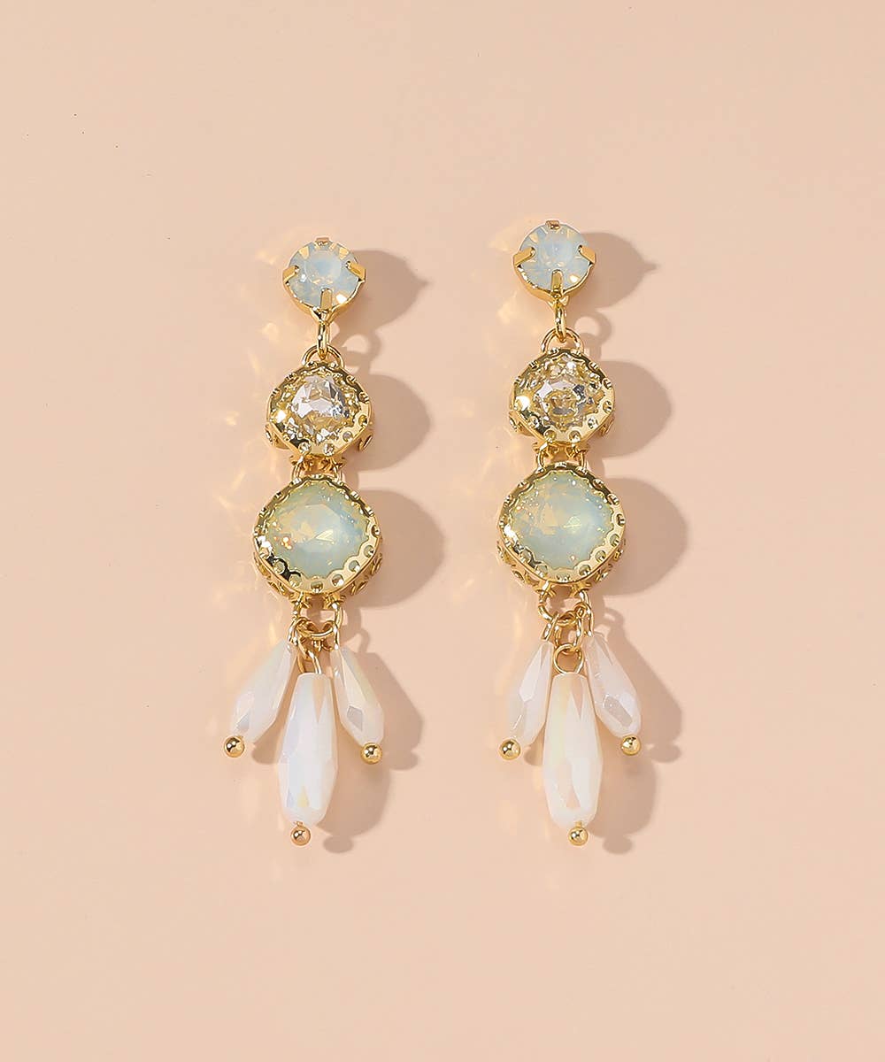 Stud earrings 25AHBOL019: White