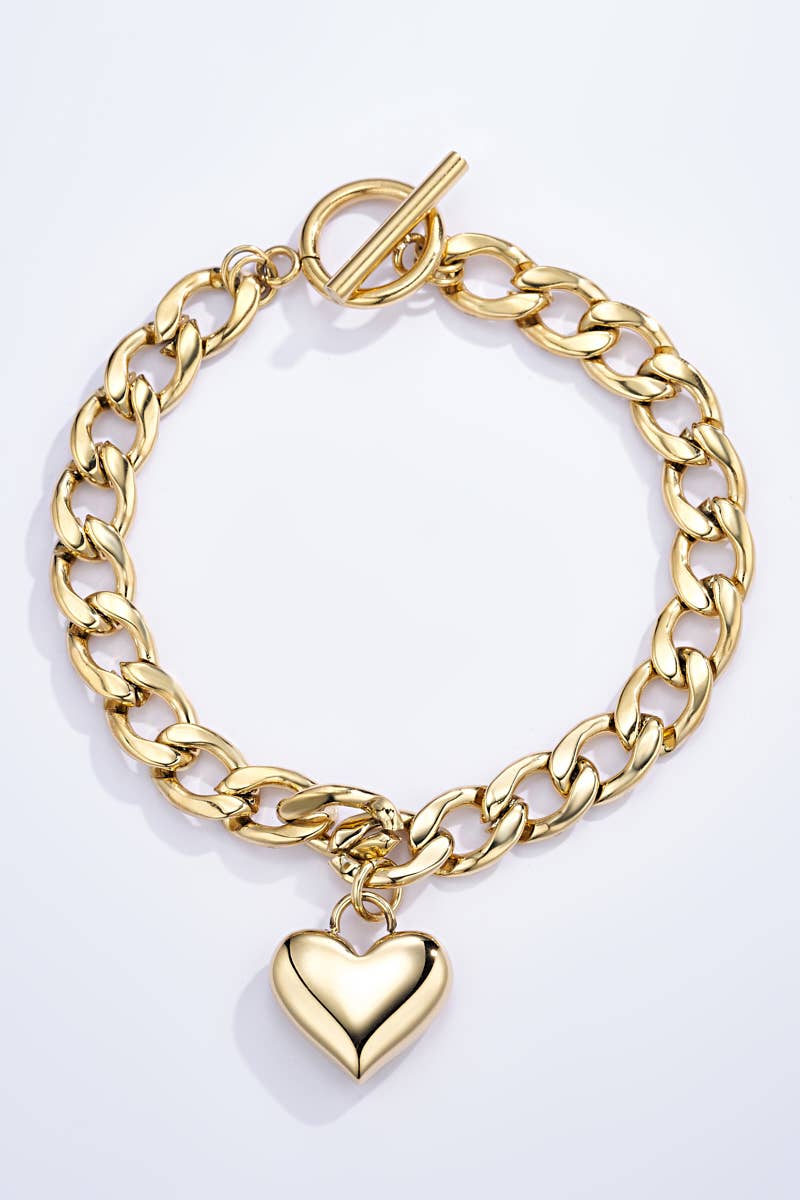 Stainless steel bracelet: Gold