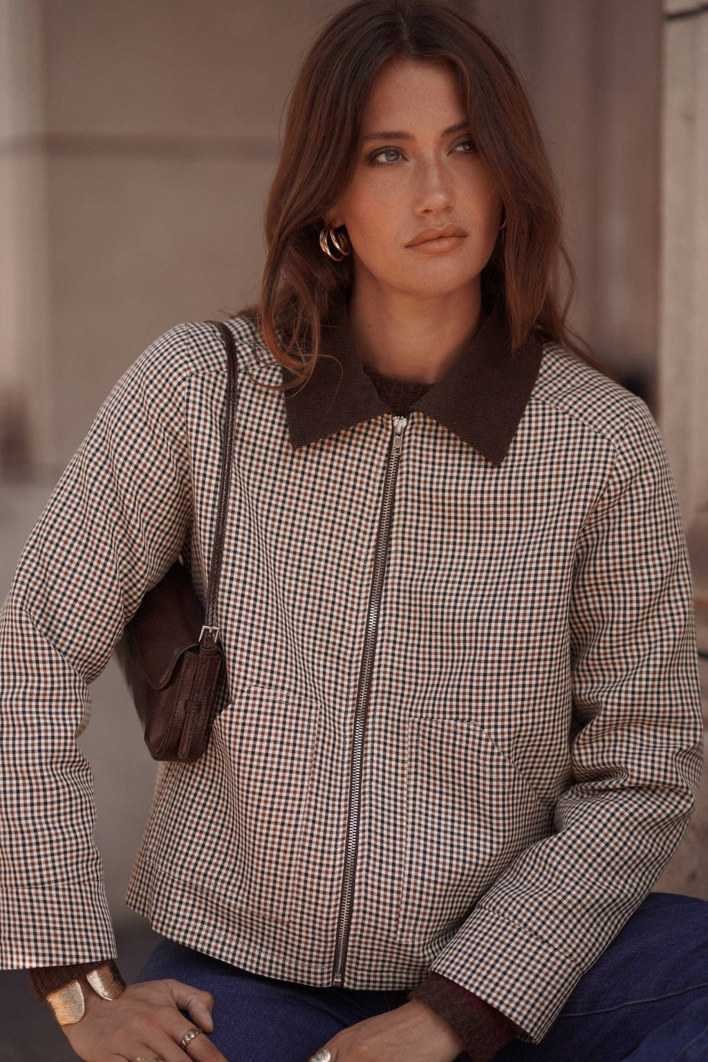 Sasha jacket: check