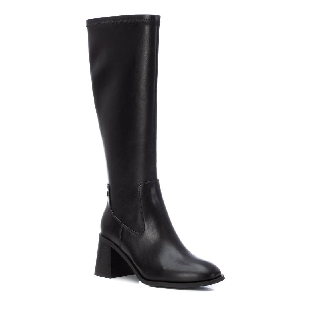 Knee high black boot by xti