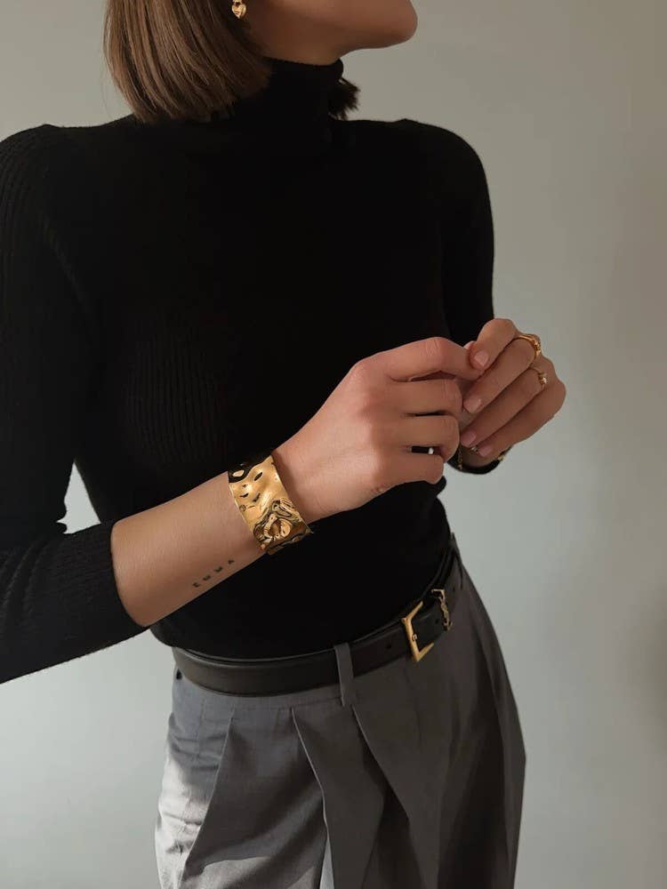 CRACKLE BRACELET - PERSIE: Gold