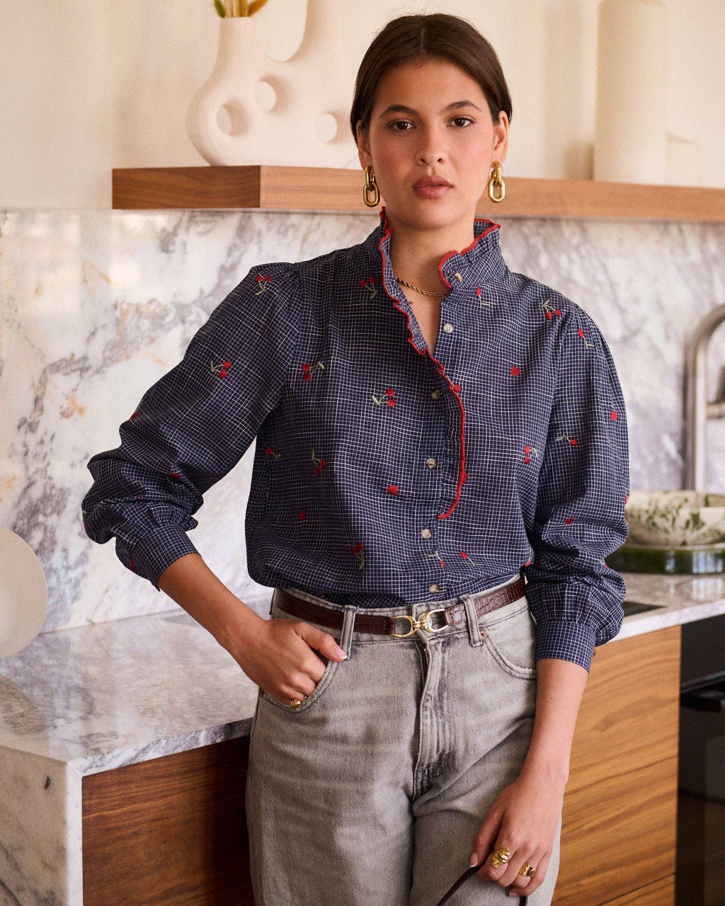Garances shirt: Blue