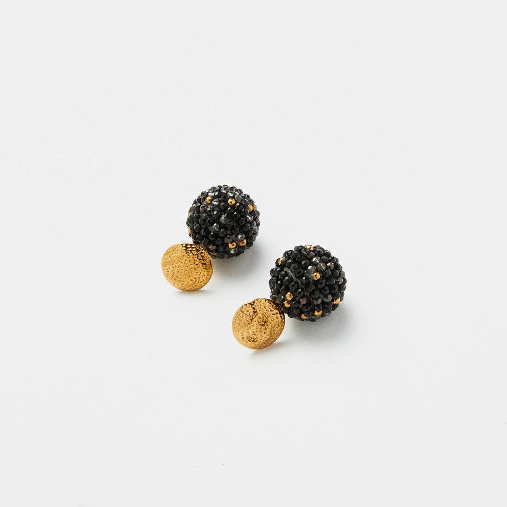 Gemma - Drop Earrings: Black