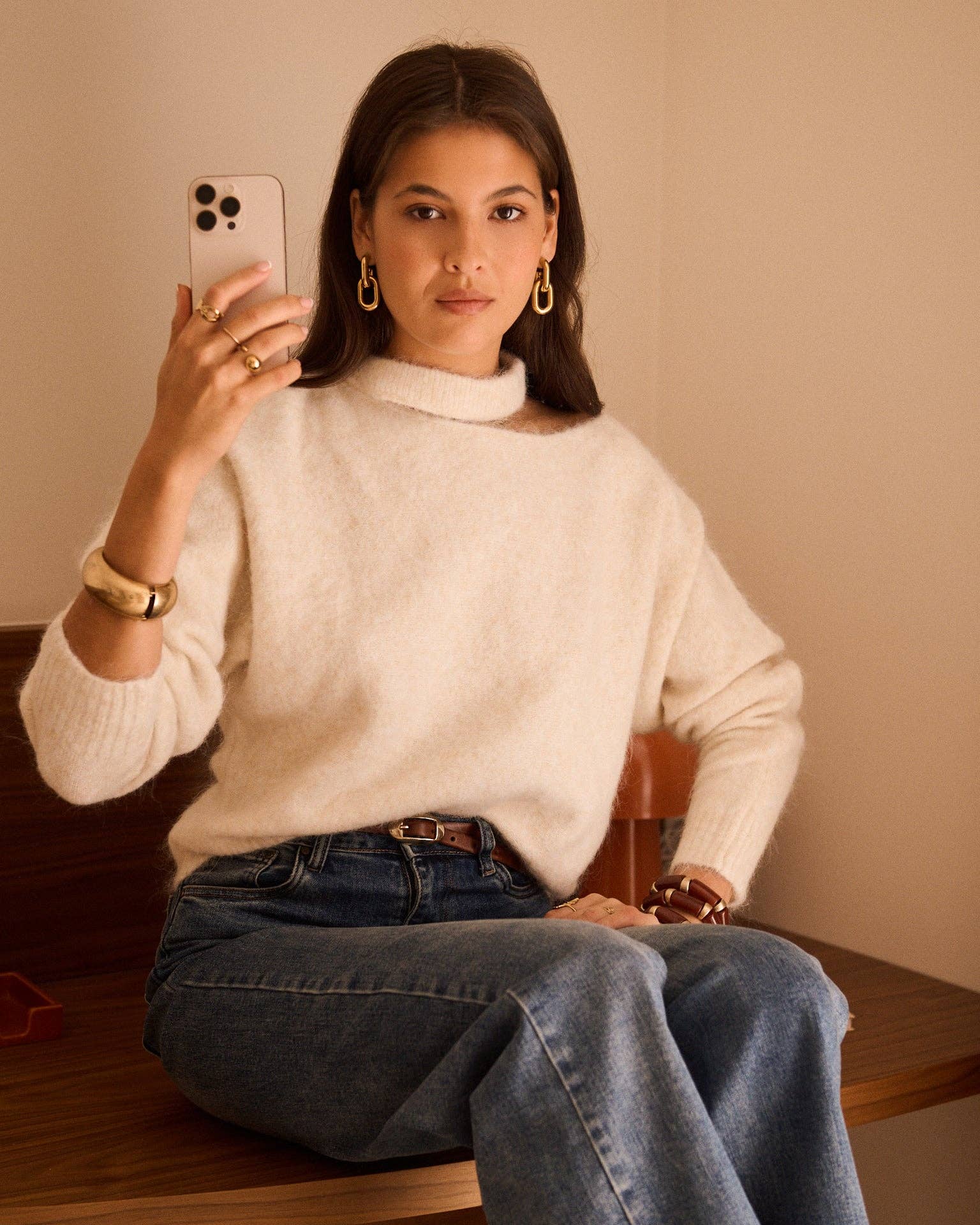 Naël sweater: cream