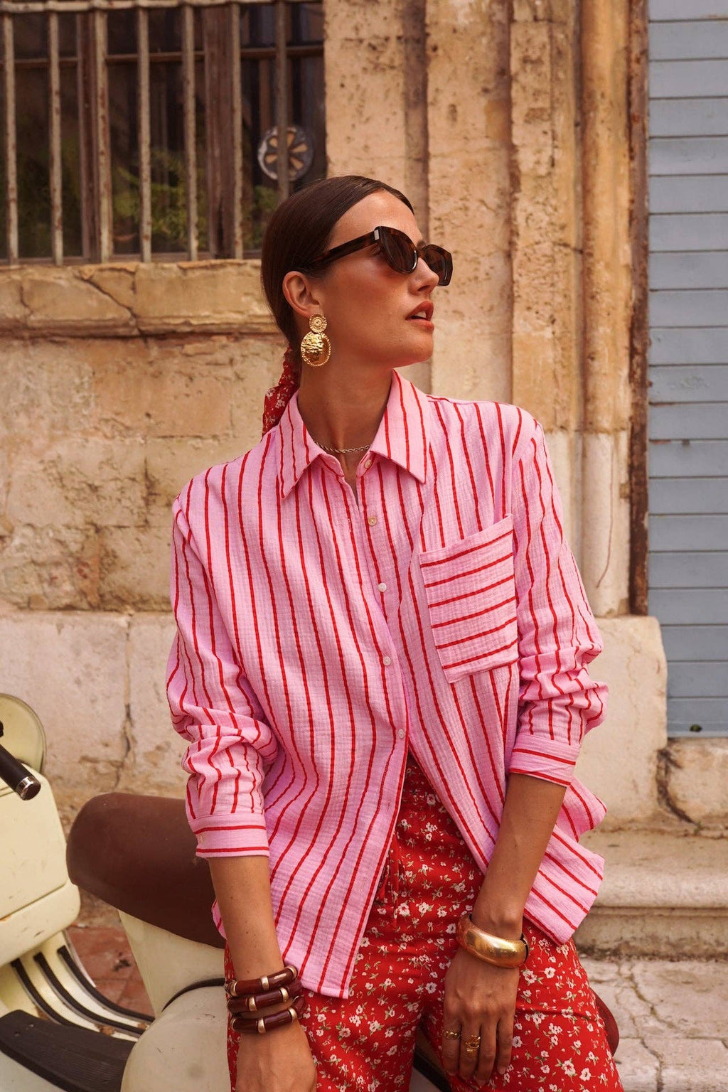 Vellum shirt Rose