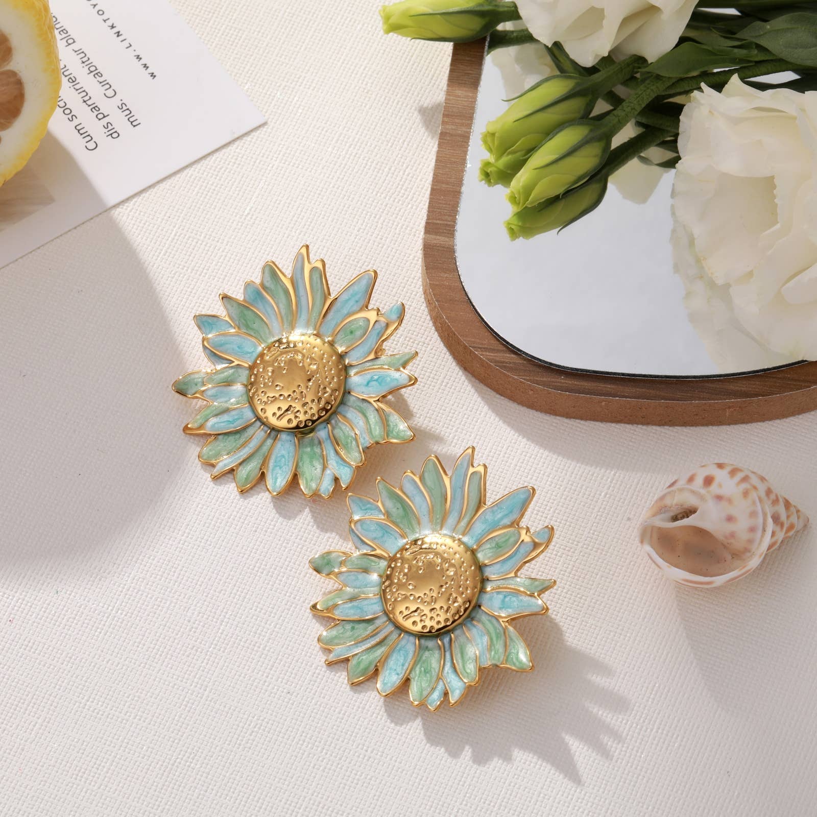 Earrings - Viviane: Blue