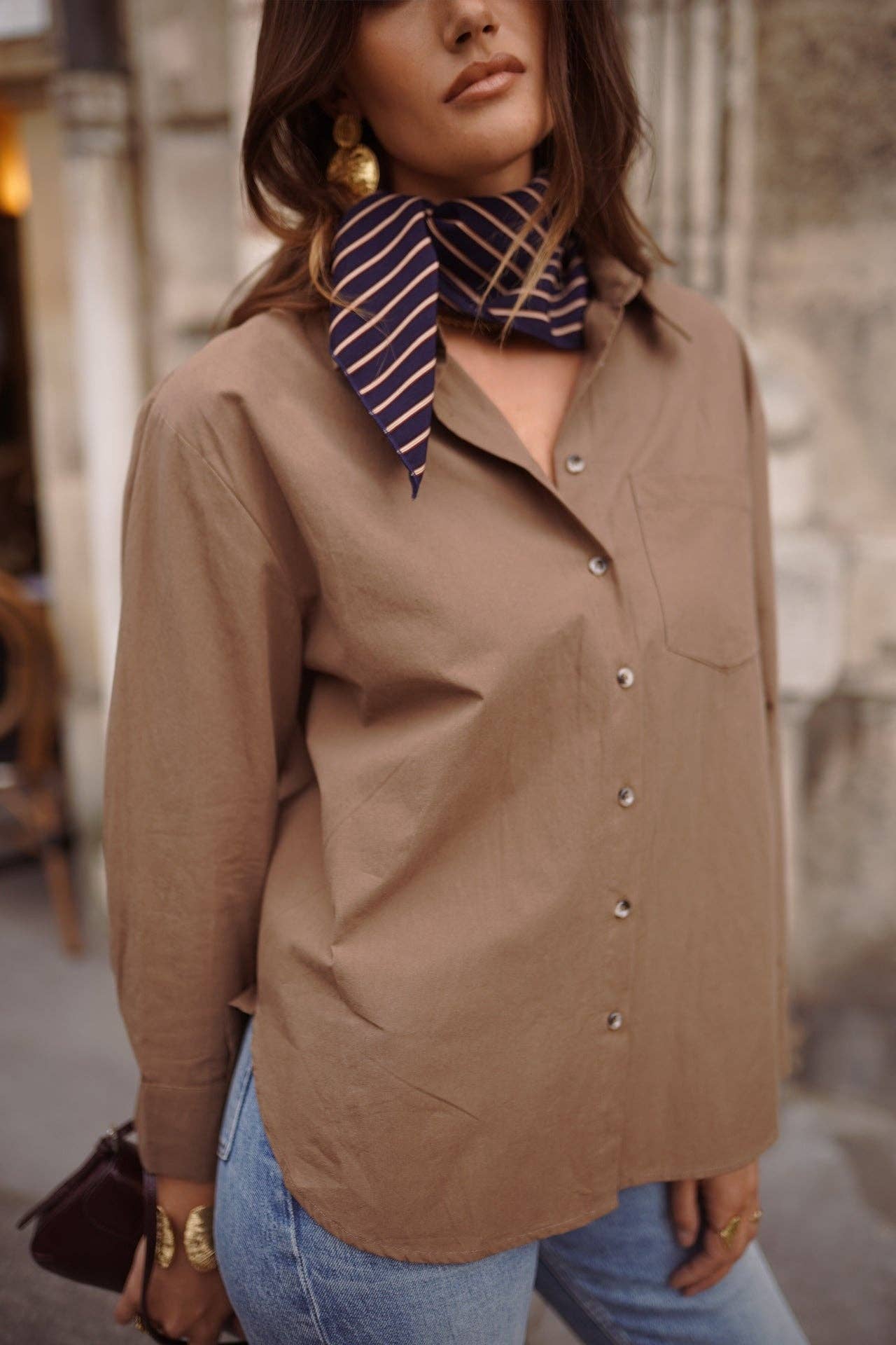 Abi shirt: Camel