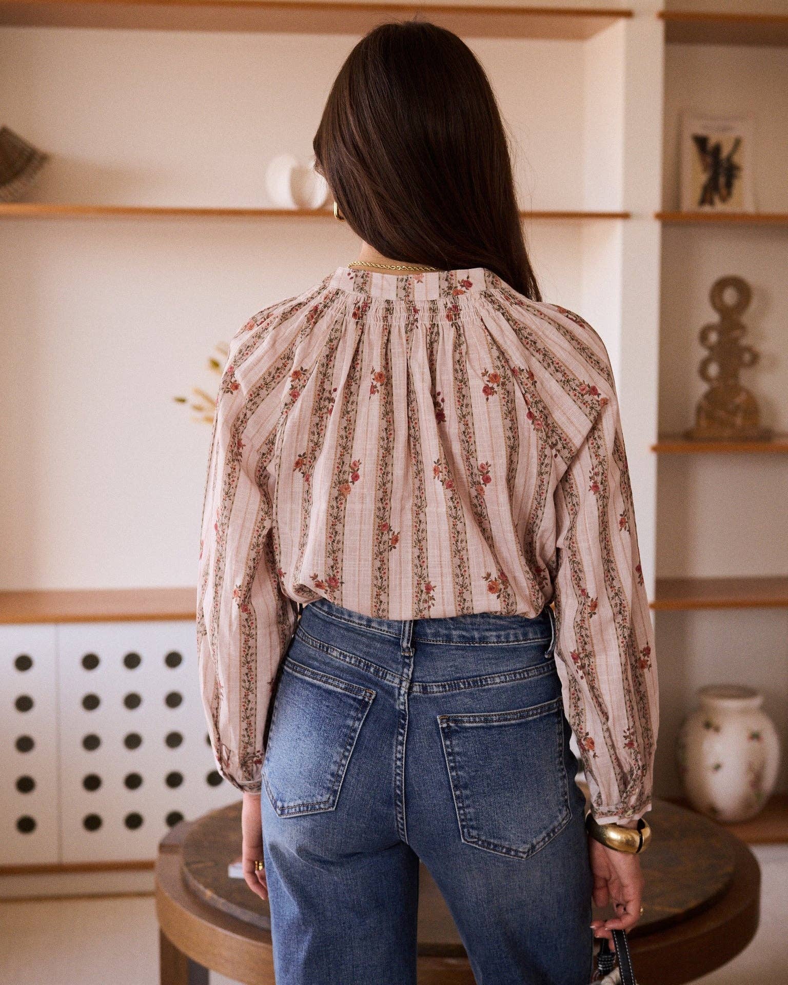 Héloïse Blouse: Taupe