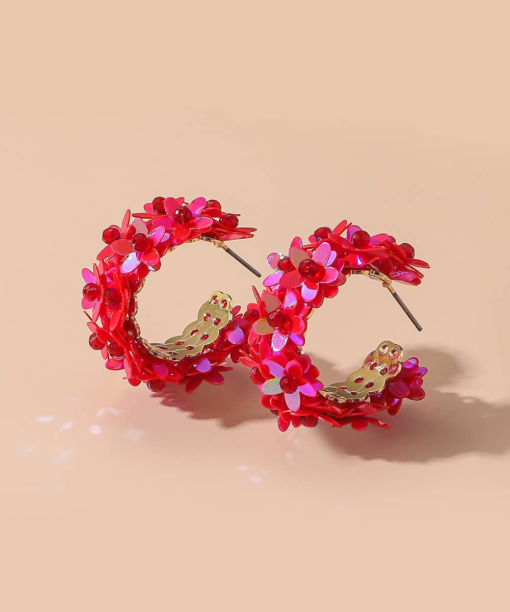 Stud earrings Red