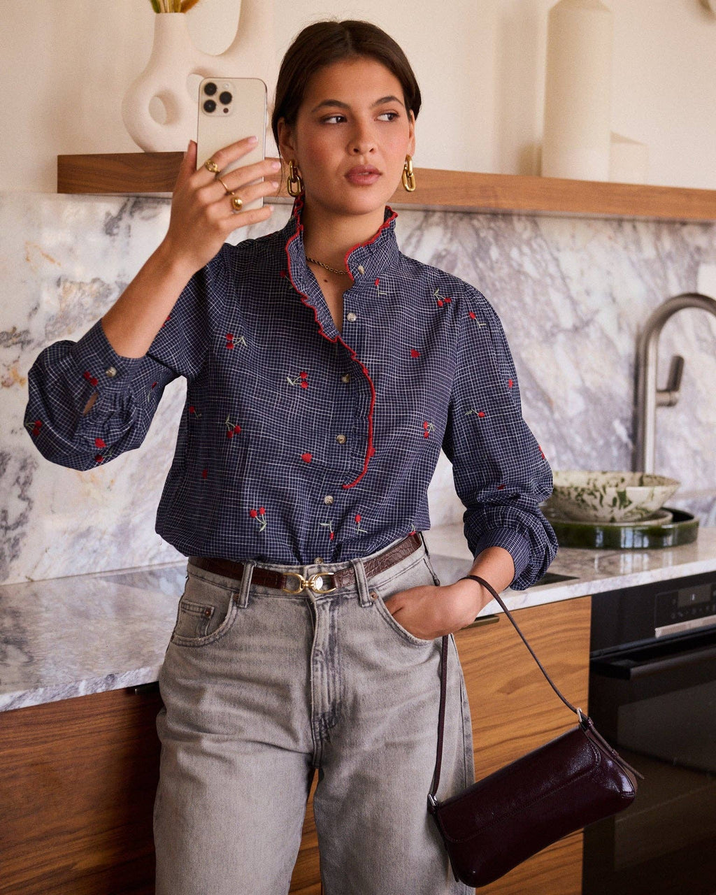 Garances shirt: Blue