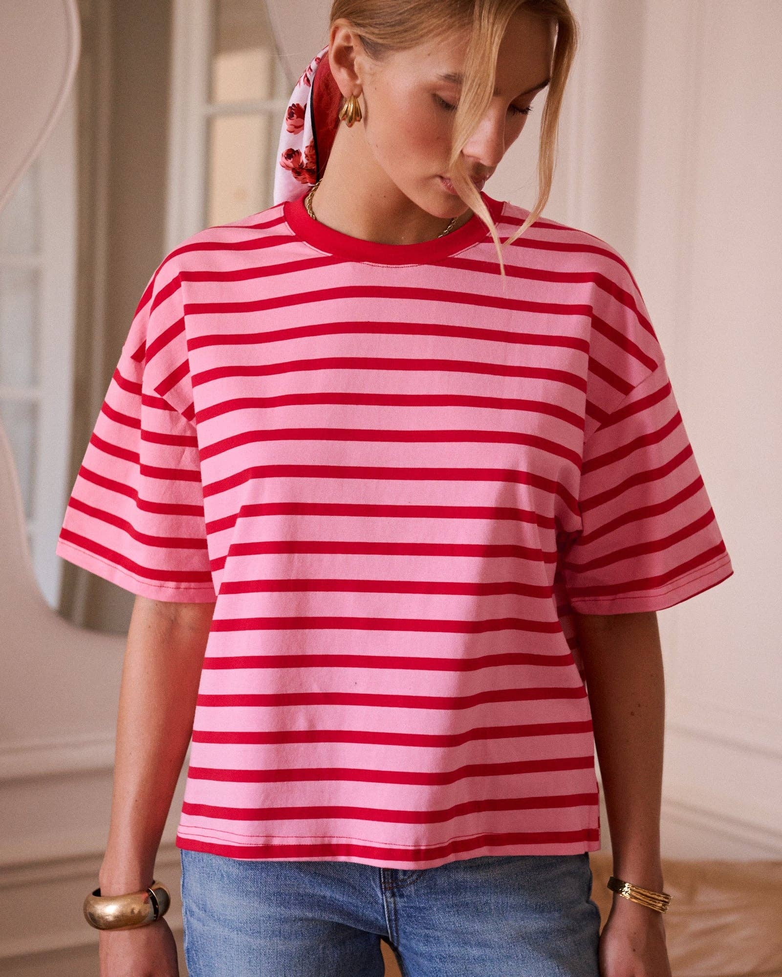 Nahara T-shirt: Red