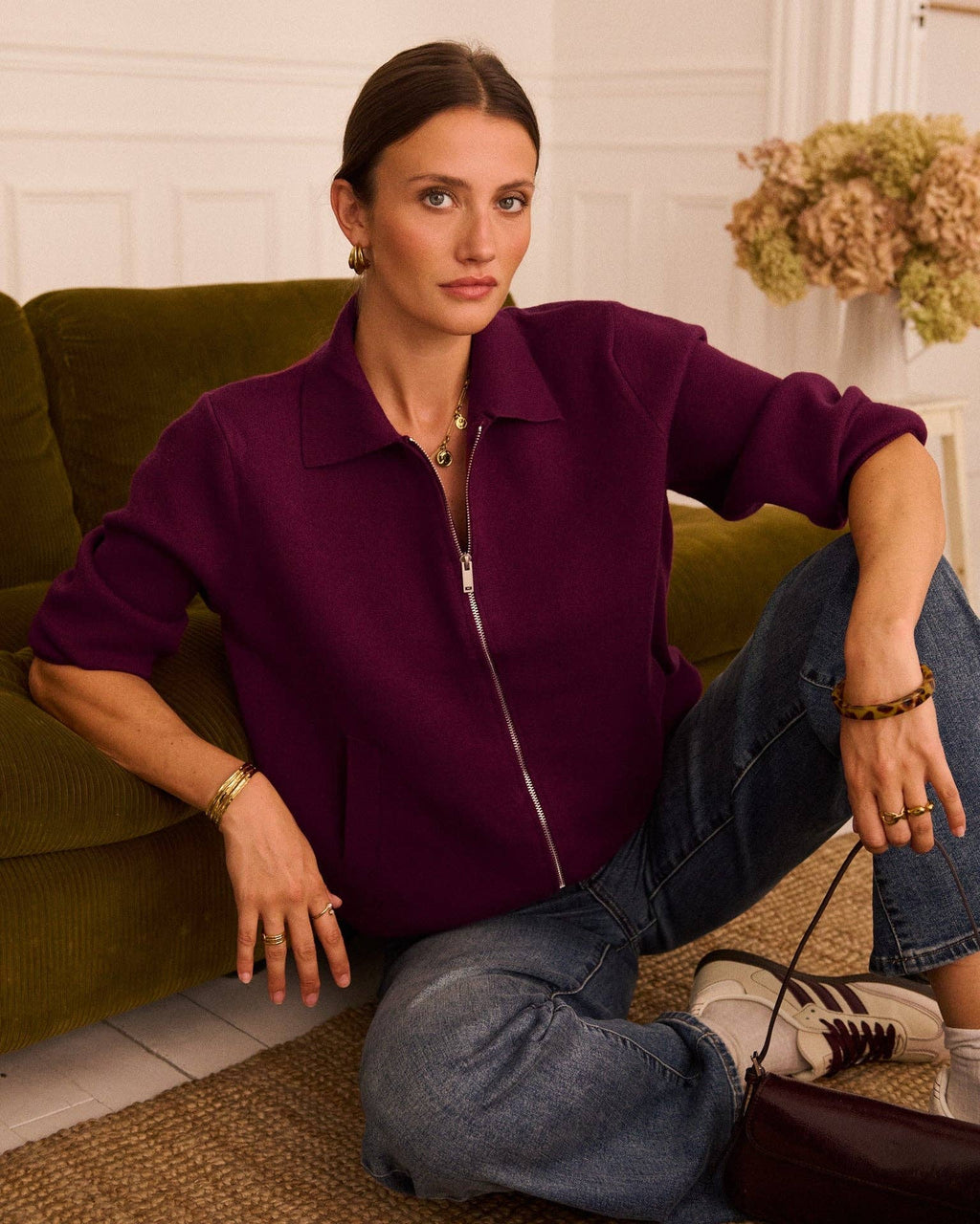 Téodora cardigan: Bordeaux