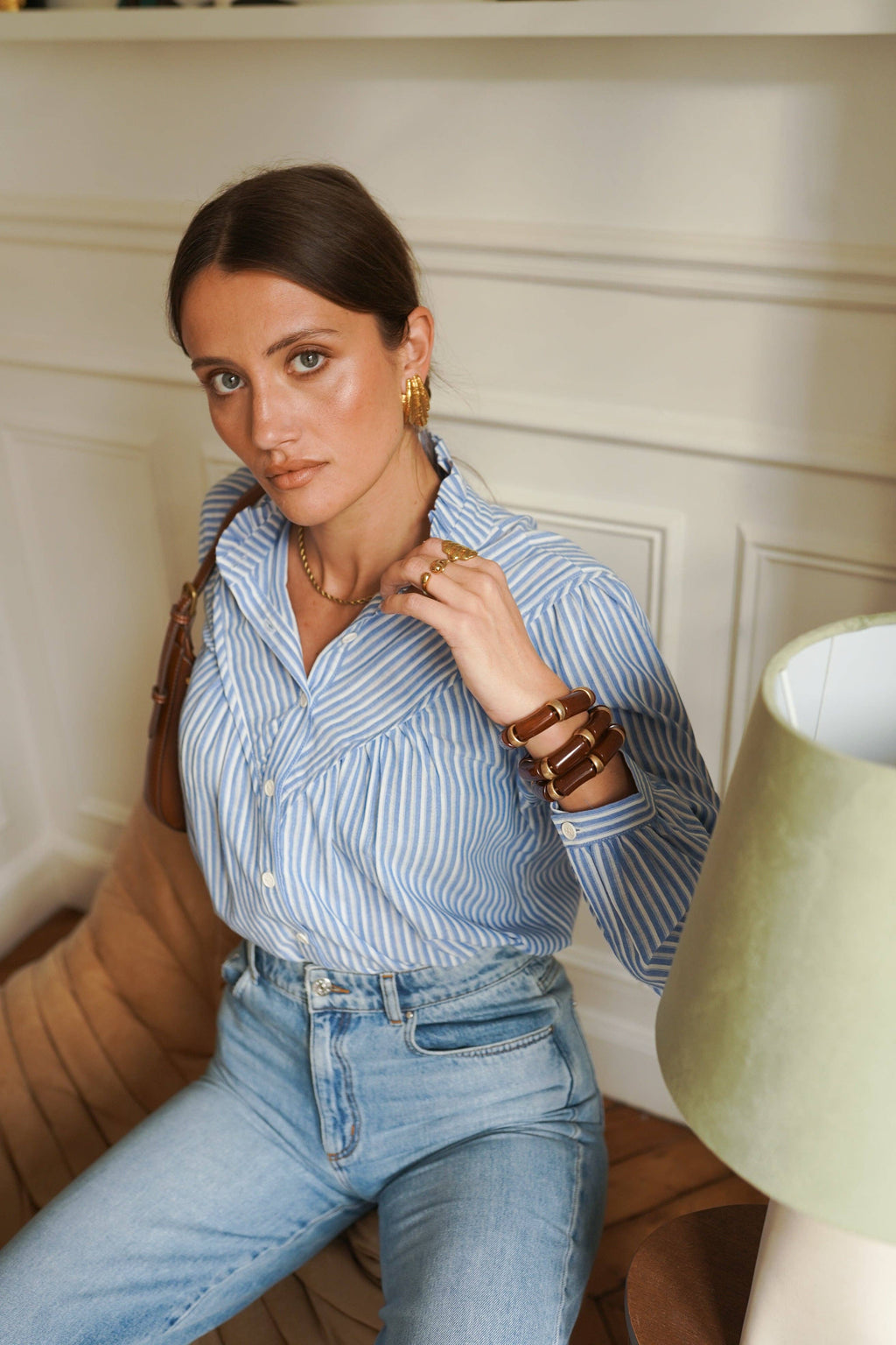 Chrissy Shirt: Blue