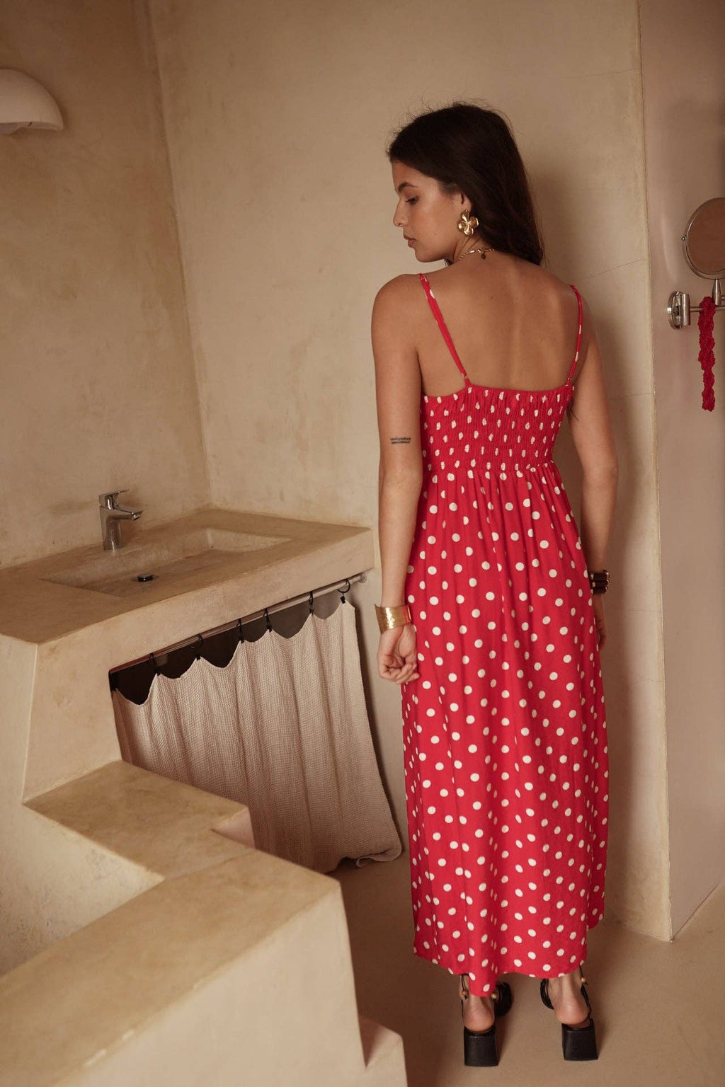 Azélia dress: Rouge
