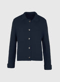 LEVALIE navy polo cardigan