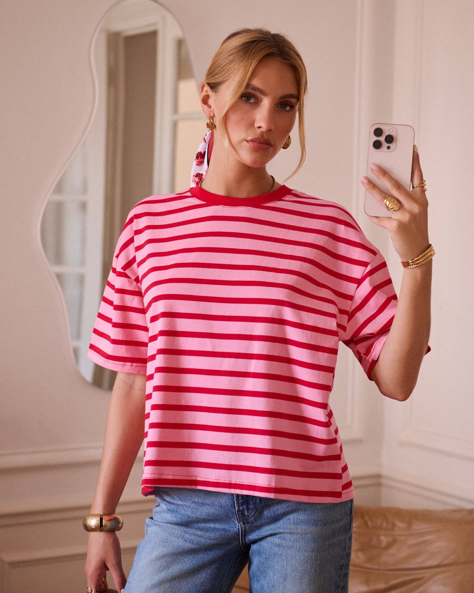 Nahara T-shirt: Red