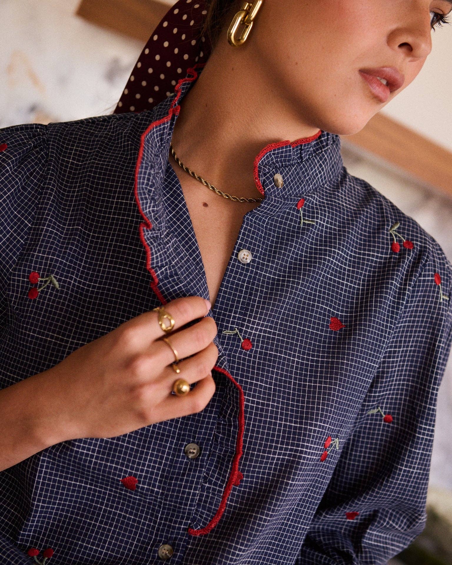 Garances shirt: Blue