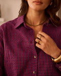 Alixane shirt: Bordeaux