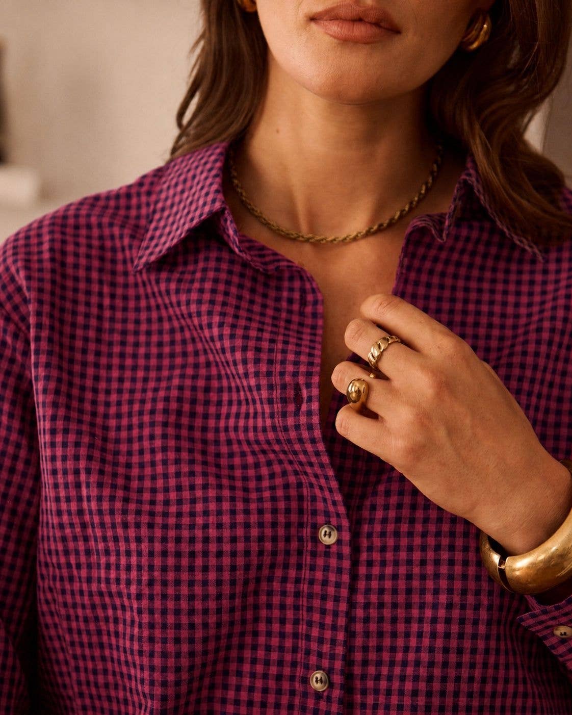 Alixane shirt: Bordeaux