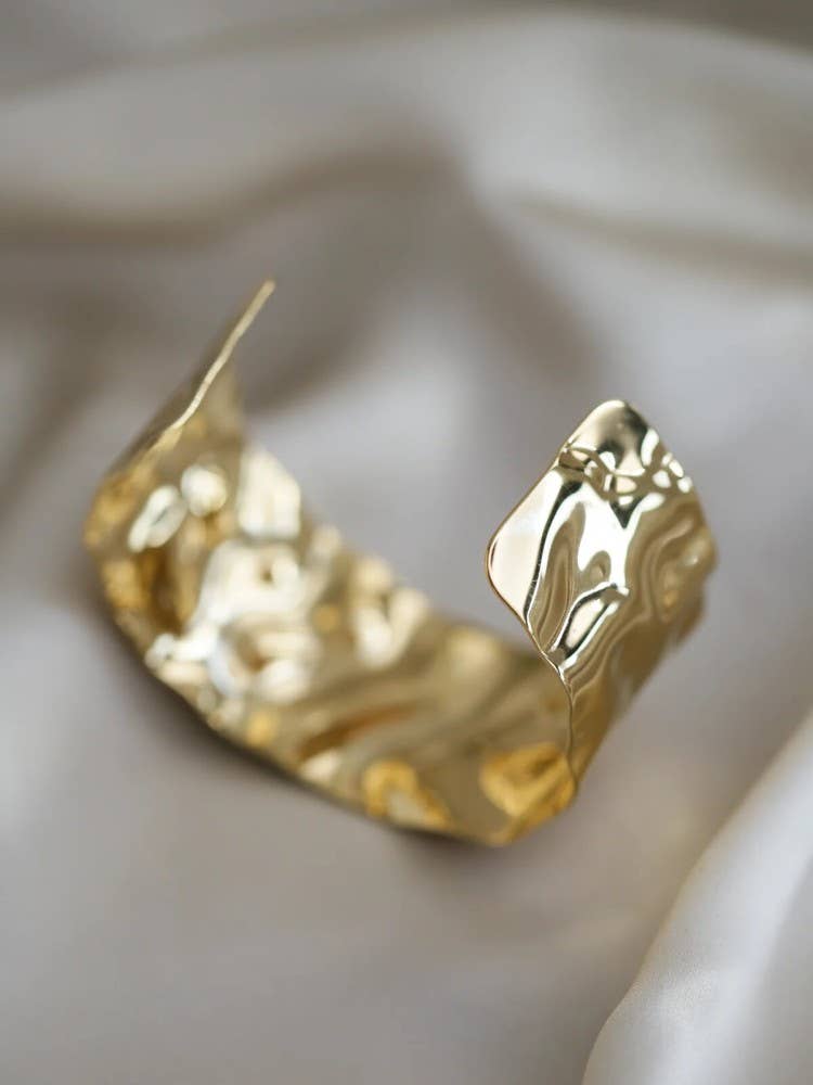 CRACKLE BRACELET - PERSIE: Gold