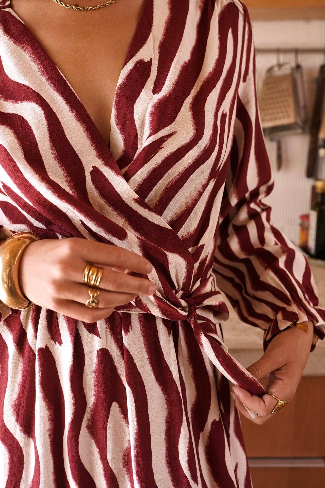 Loretta dress: Red