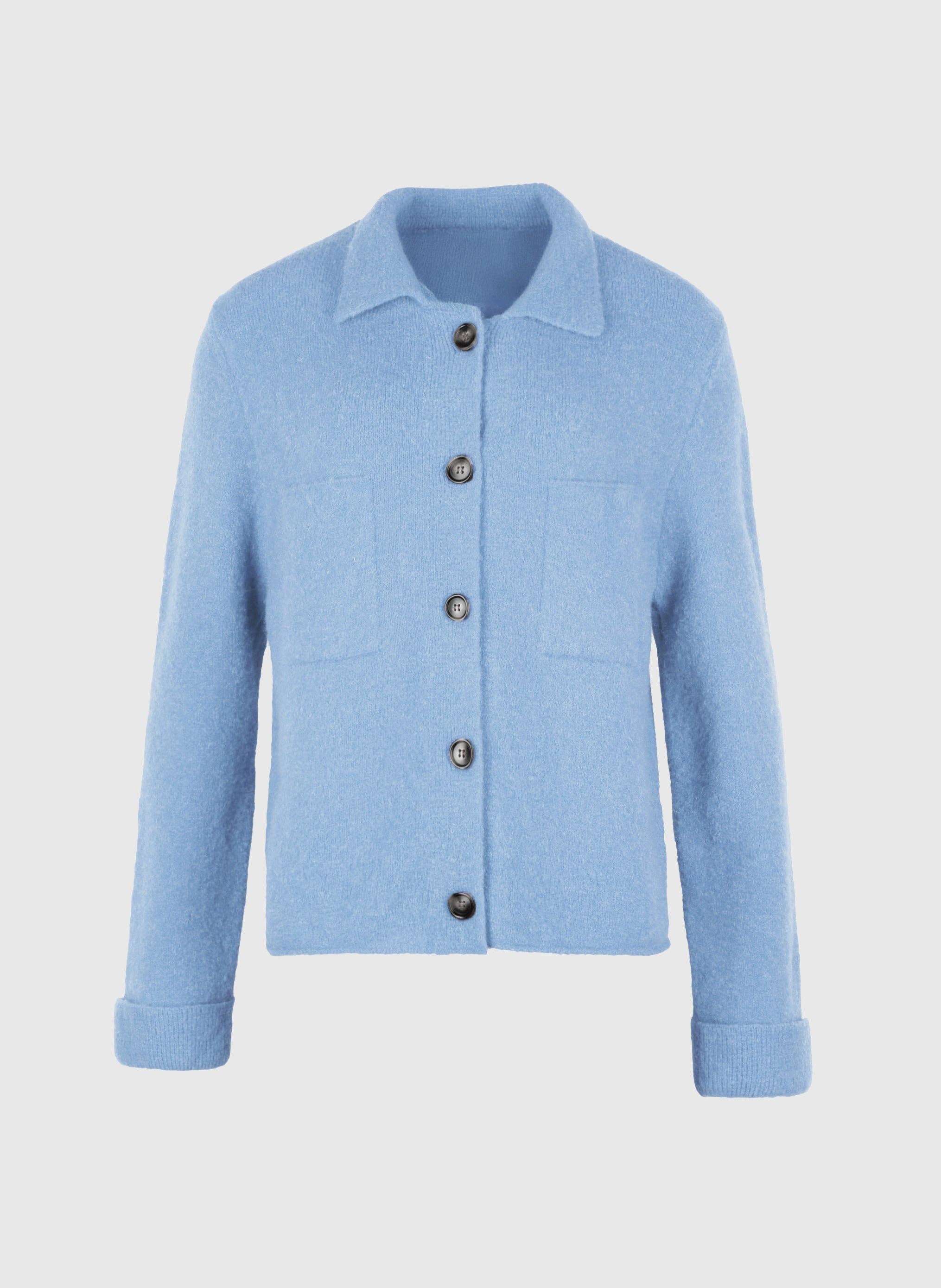 LEVALIE sky polo cardigan