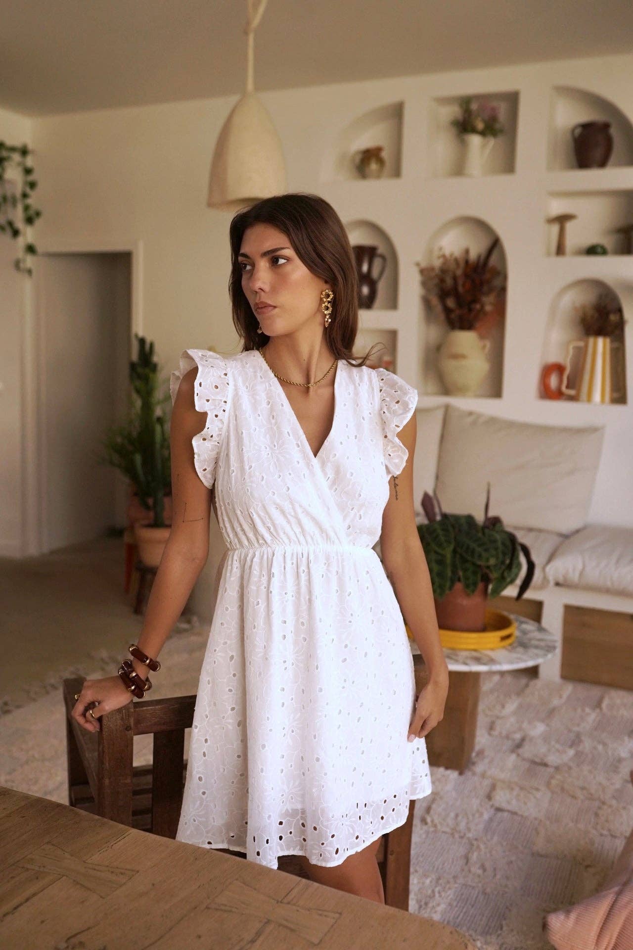 Rosalia Dress: White