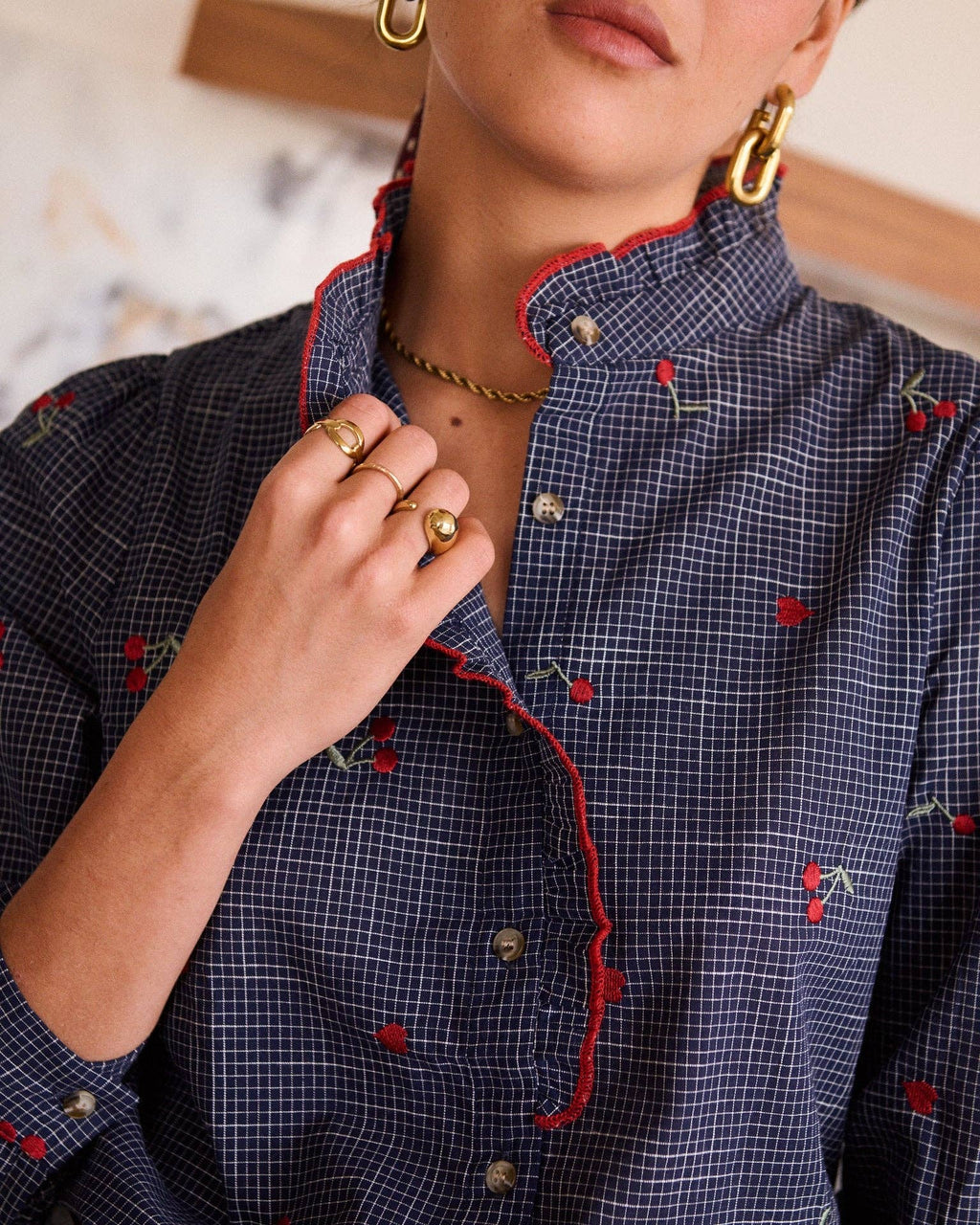 Garances shirt: Blue