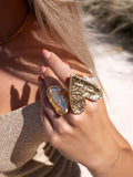 NTELIAS  HEART GOLDEN RING