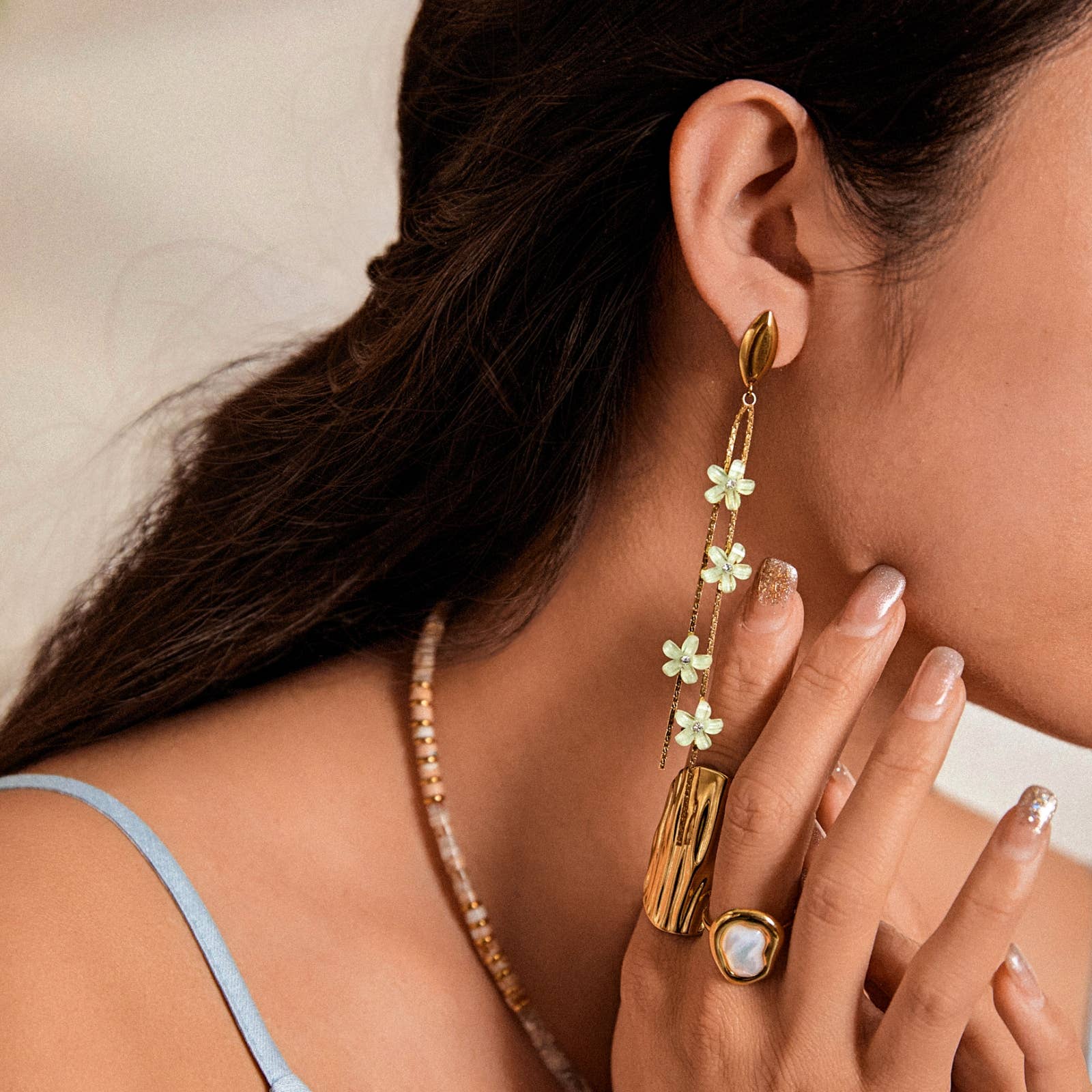 Earrings - Jana: Green