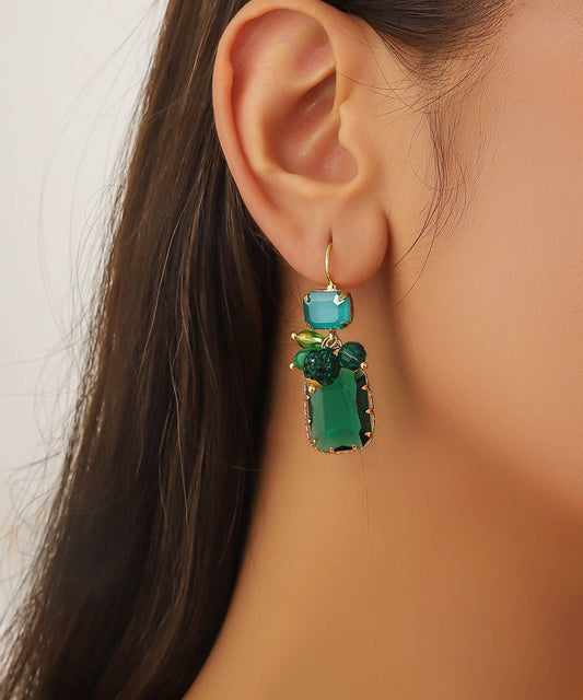 Sleeper earrings 25AHBOL018: Green