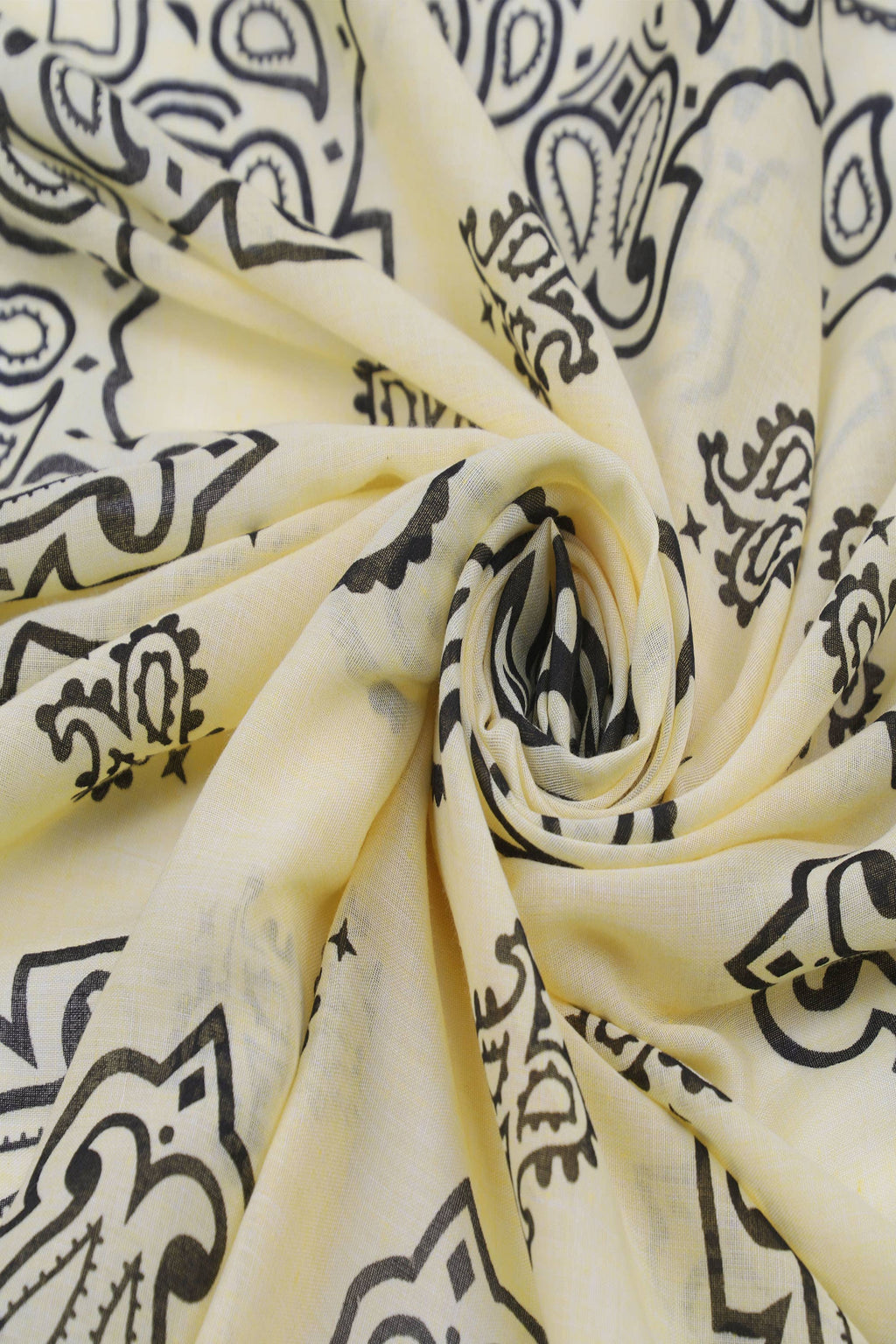 PAISLEY PRINT SCARF: Yellow