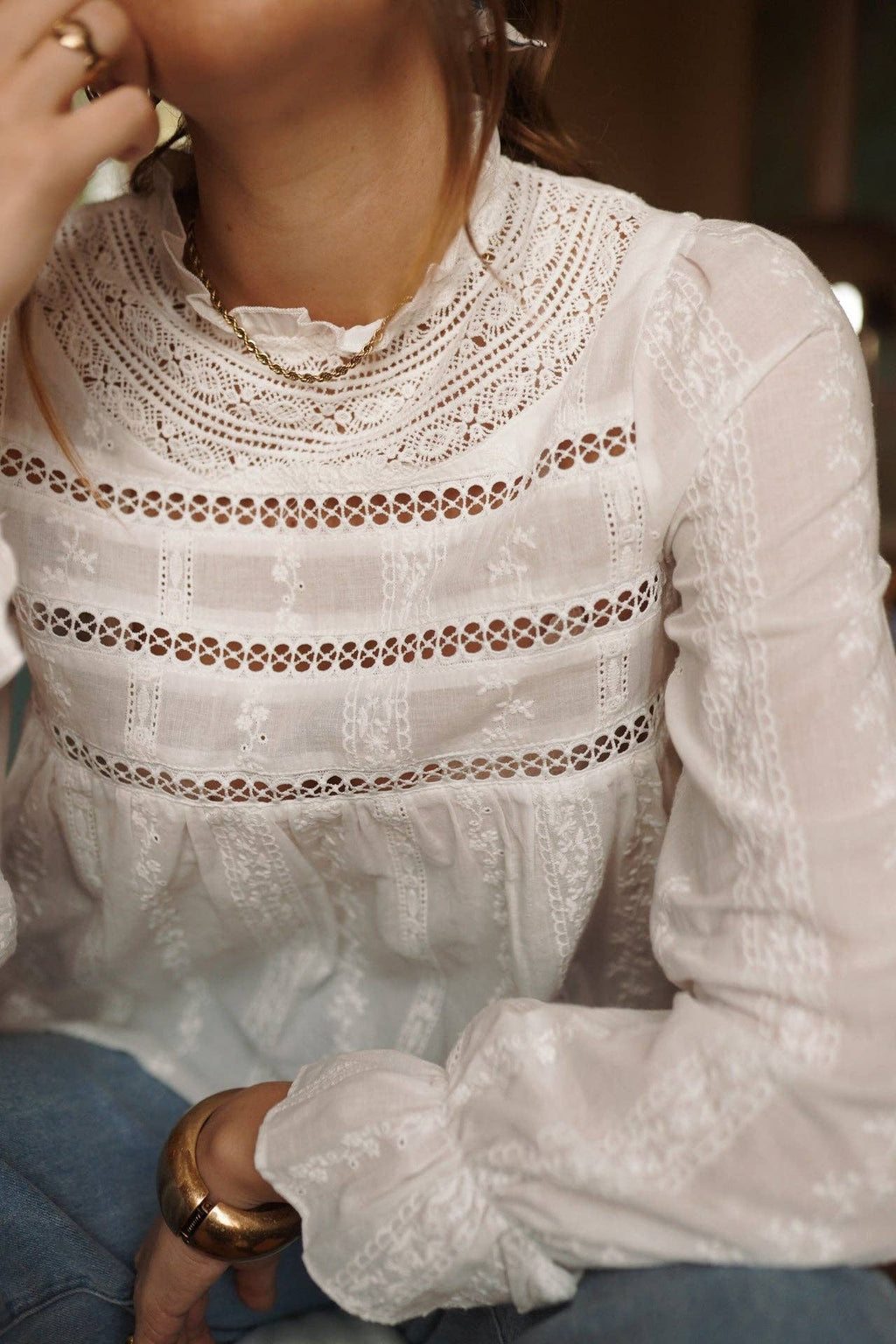 Zoeva blouse: White
