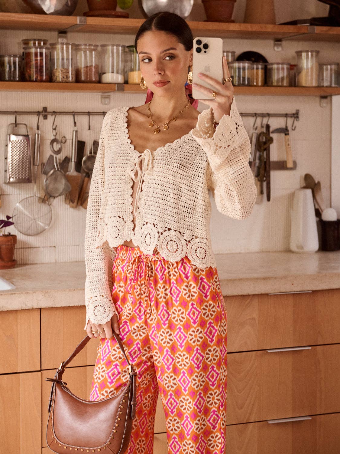 Léontia top: Beige