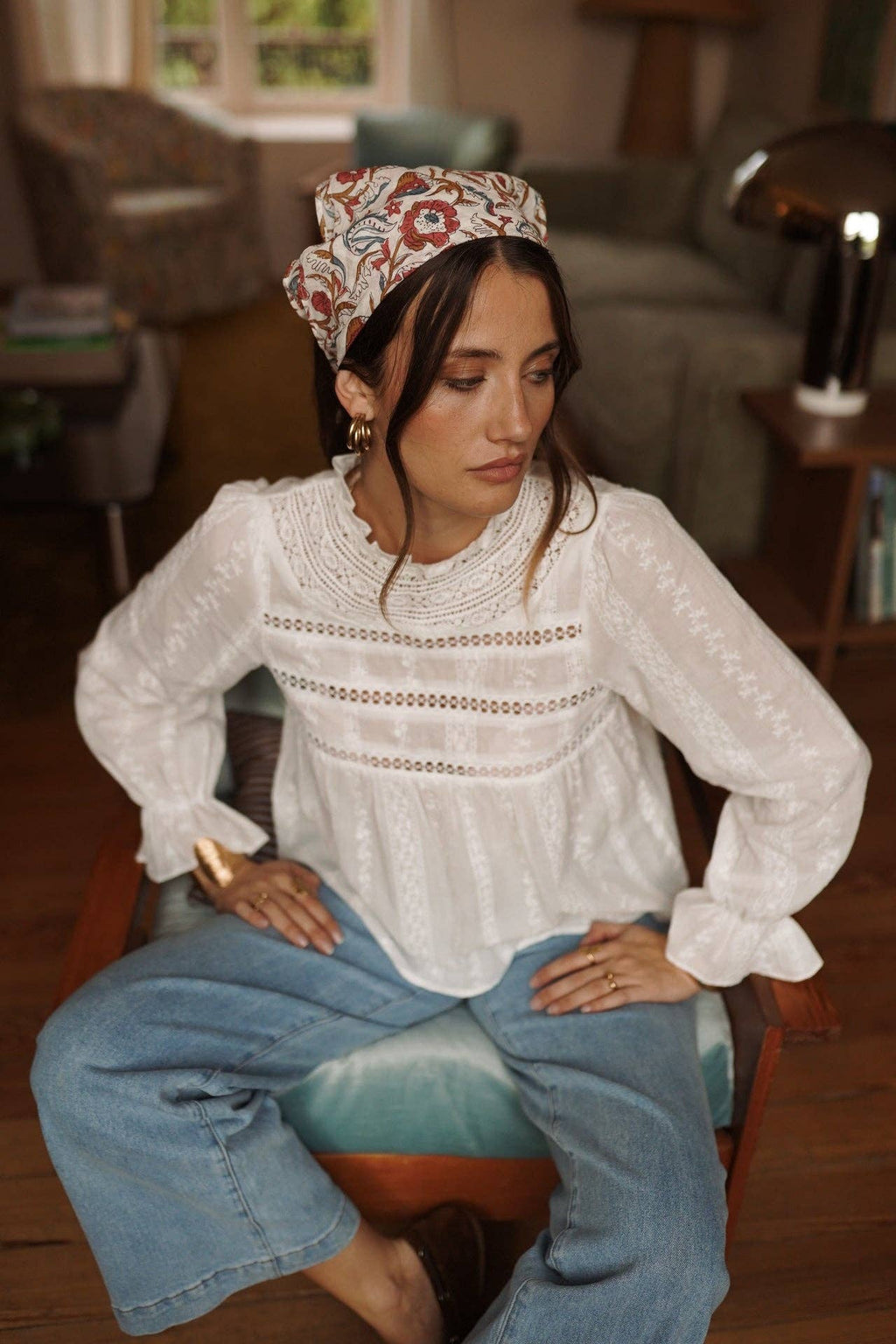 Zoeva blouse: White