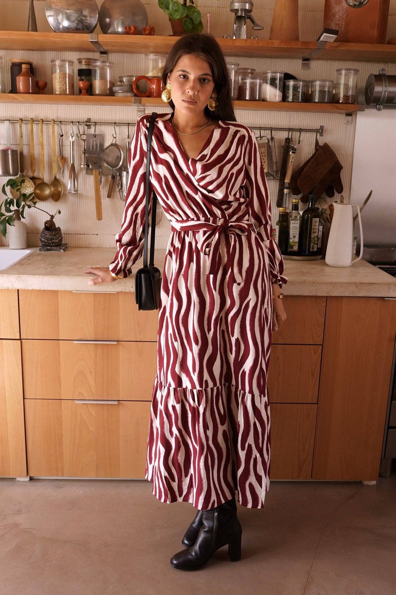 Loretta dress: Red