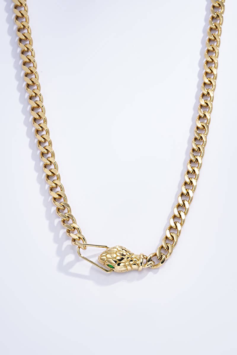 Stainless steel necklace: Gold